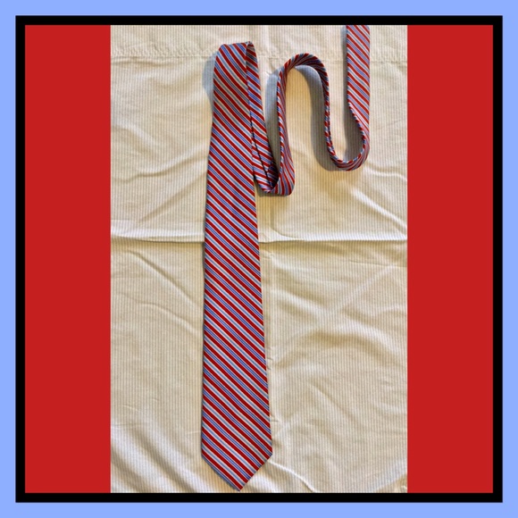 Brooks Brothers ribbon candy stripe woven silk tie - Picture 3 of 5